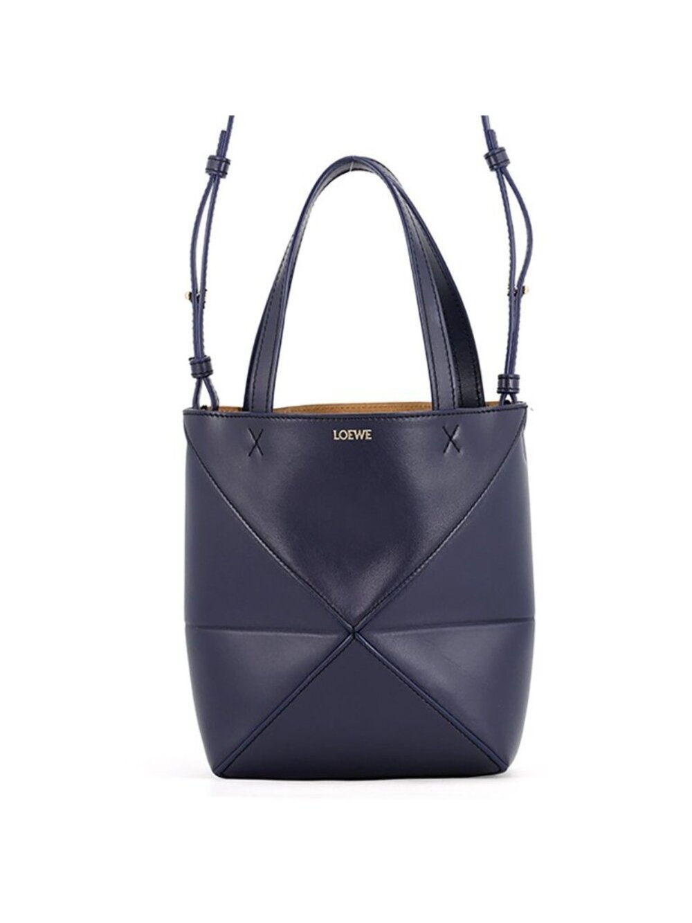 Loewe Tote Puzzle Fold Mini Shiny Calfskin 2-Way
